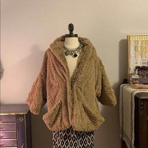 Faux Fur 3/4 Sleeve 40s vintage style